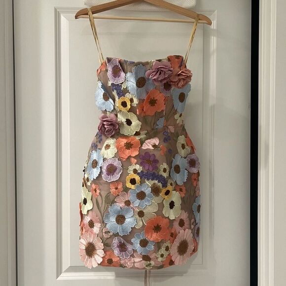 NWOT Bronx and Banco BOUQUET MARAYA PASTEL MINI DRESS‎ - Picture 8 of 14